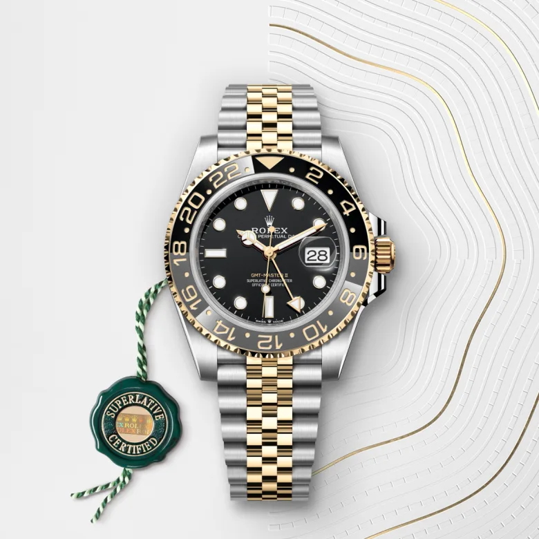 Rolex GMT-Master II腕錶黃金鋼（蠔式鋼與黃金的組合）款，M126713GRNR-0001 - 永新鐘錶