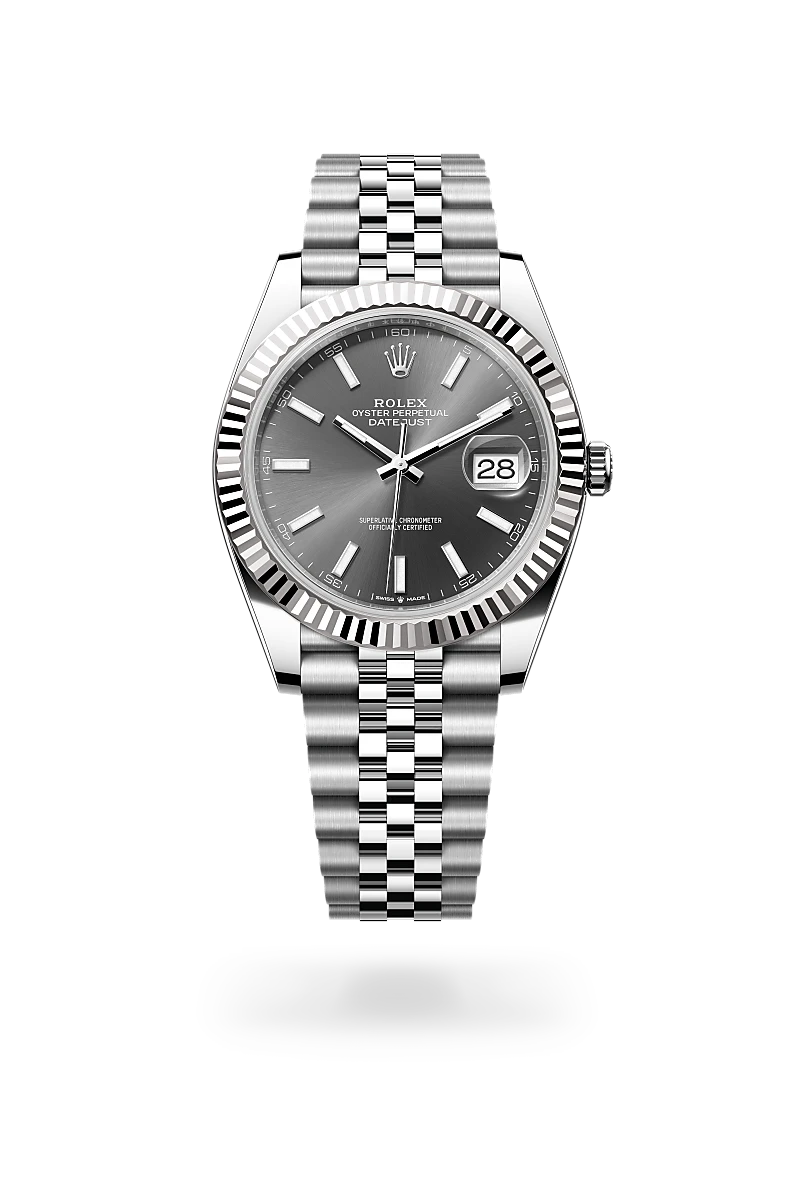 Rolex Datejust 41 腕錶 蠔式，41毫米，白色黃金及蠔式鋼，M126334-0014 - 永新鐘錶